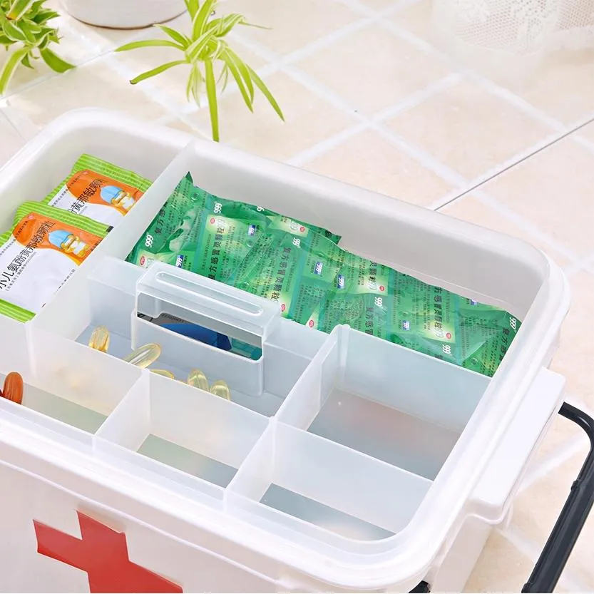 Plastic Multi-Layer First Aid Box