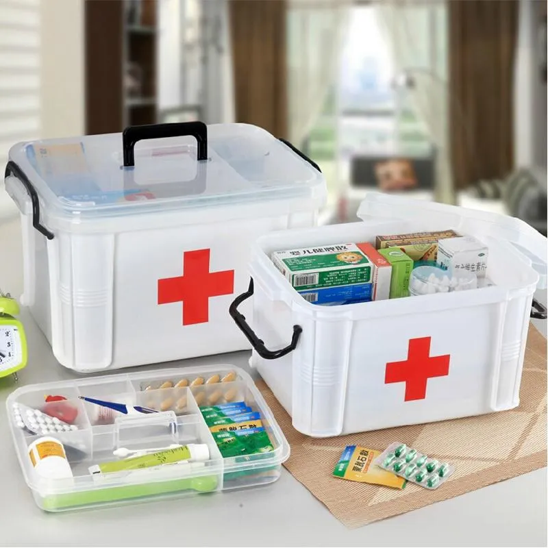 Plastic Multi-Layer First Aid Box