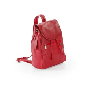 Pratico - piccolo leather backpack #UM35 Red