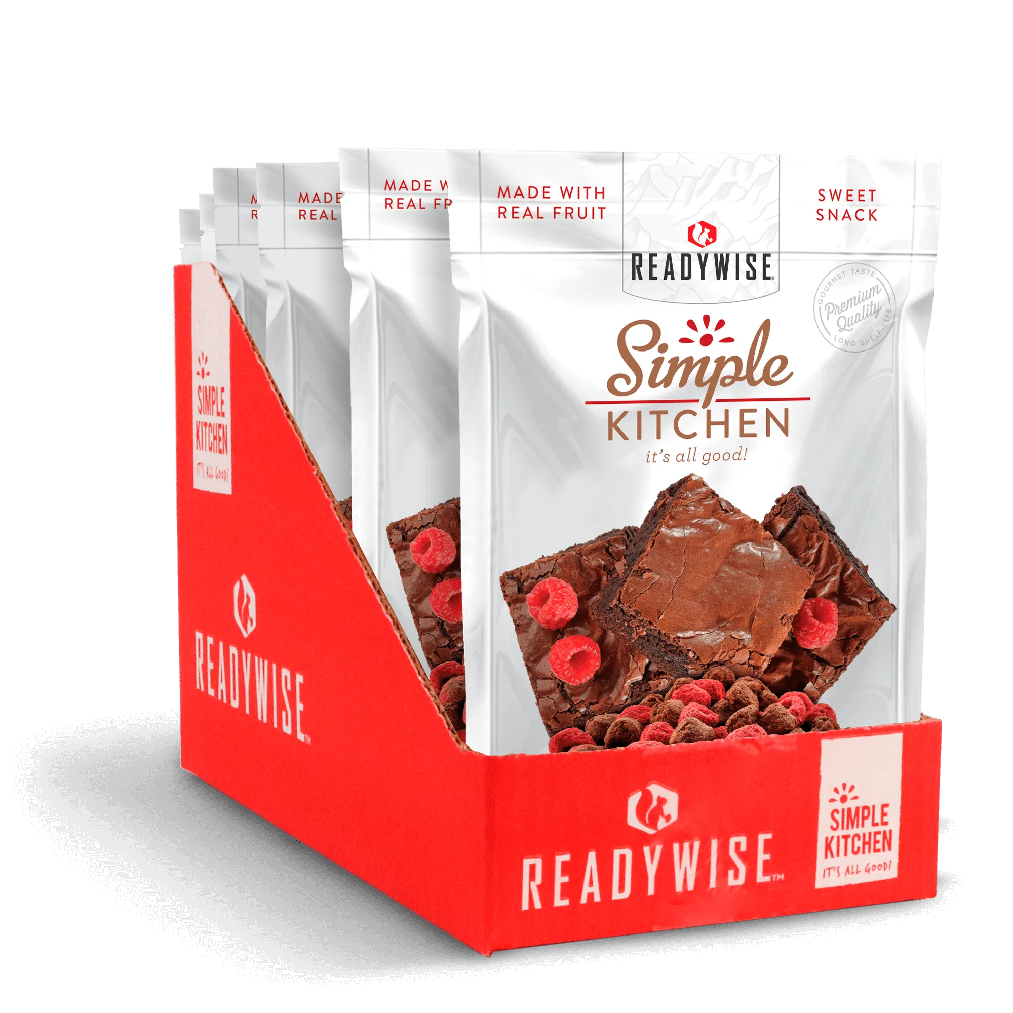 ReadyWise - Simple Kitchen Raspberries and Brownie Bites - 6 Pack