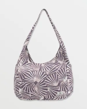 Schoolyard Canvas Hobo Tote - Dark Grey