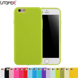 Soft Candy Plastic Case For iPhone 6 Case Rubber Back Skin For Apple iPhone 6S Case 4.7" Silicone Protective Cover For iPhone6