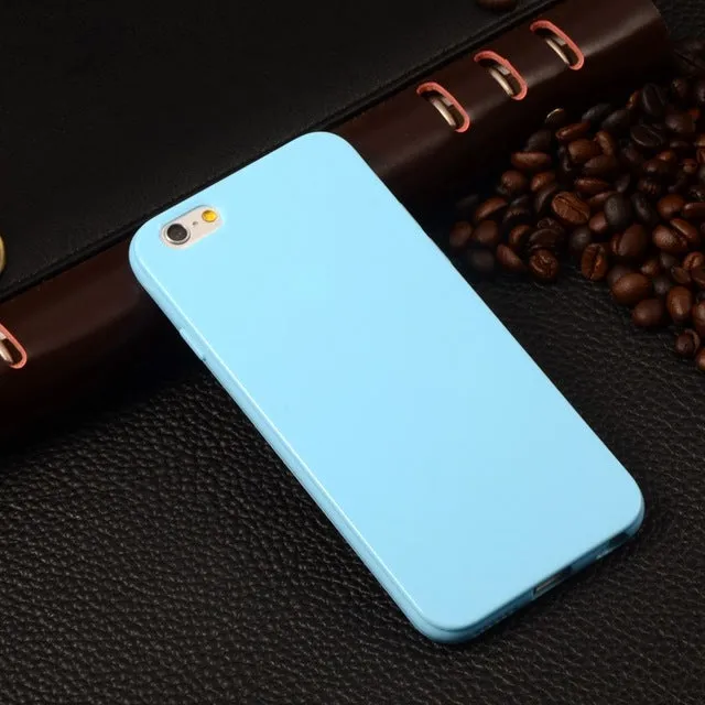 Soft Candy Plastic Case For iPhone 6 Case Rubber Back Skin For Apple iPhone 6S Case 4.7" Silicone Protective Cover For iPhone6