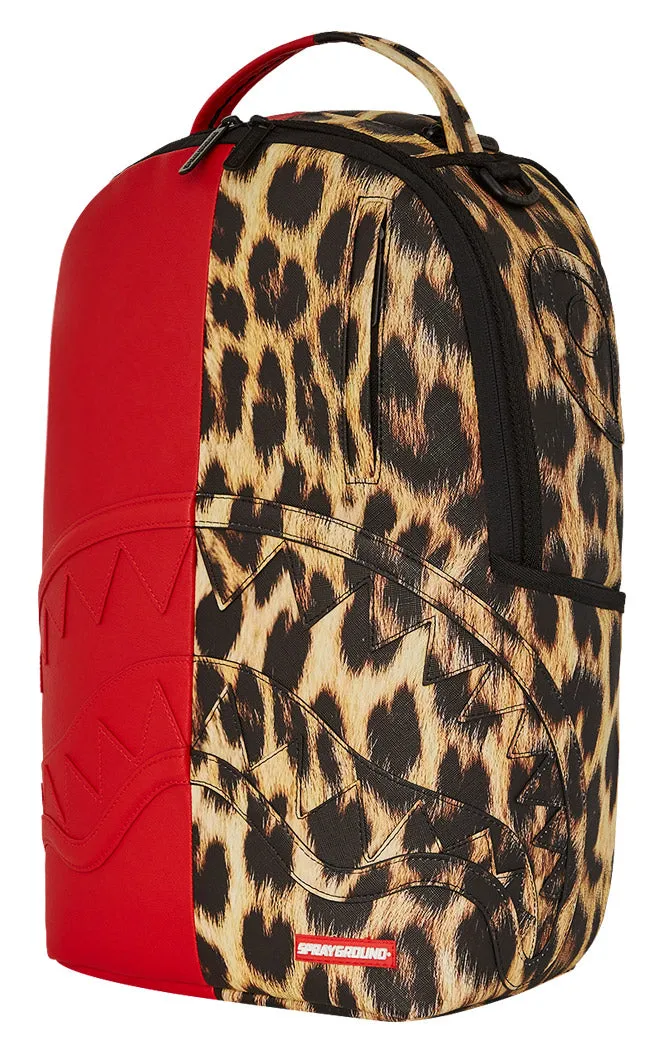 Sprayground Miles Per Hour Split Cheetah In Red