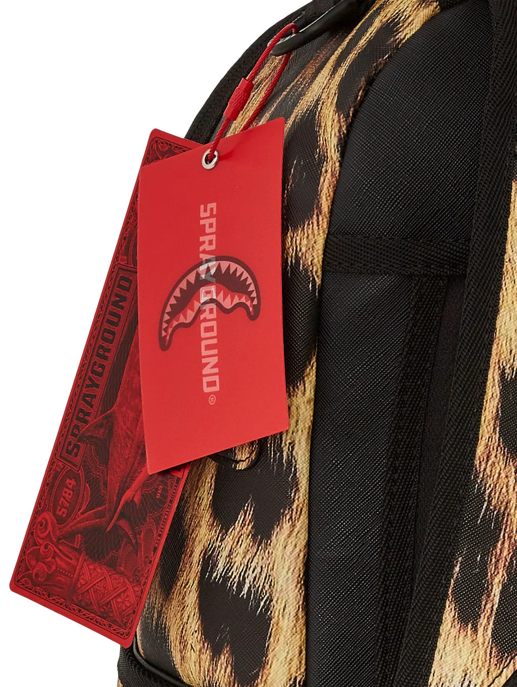 Sprayground Miles Per Hour Split Cheetah In Red