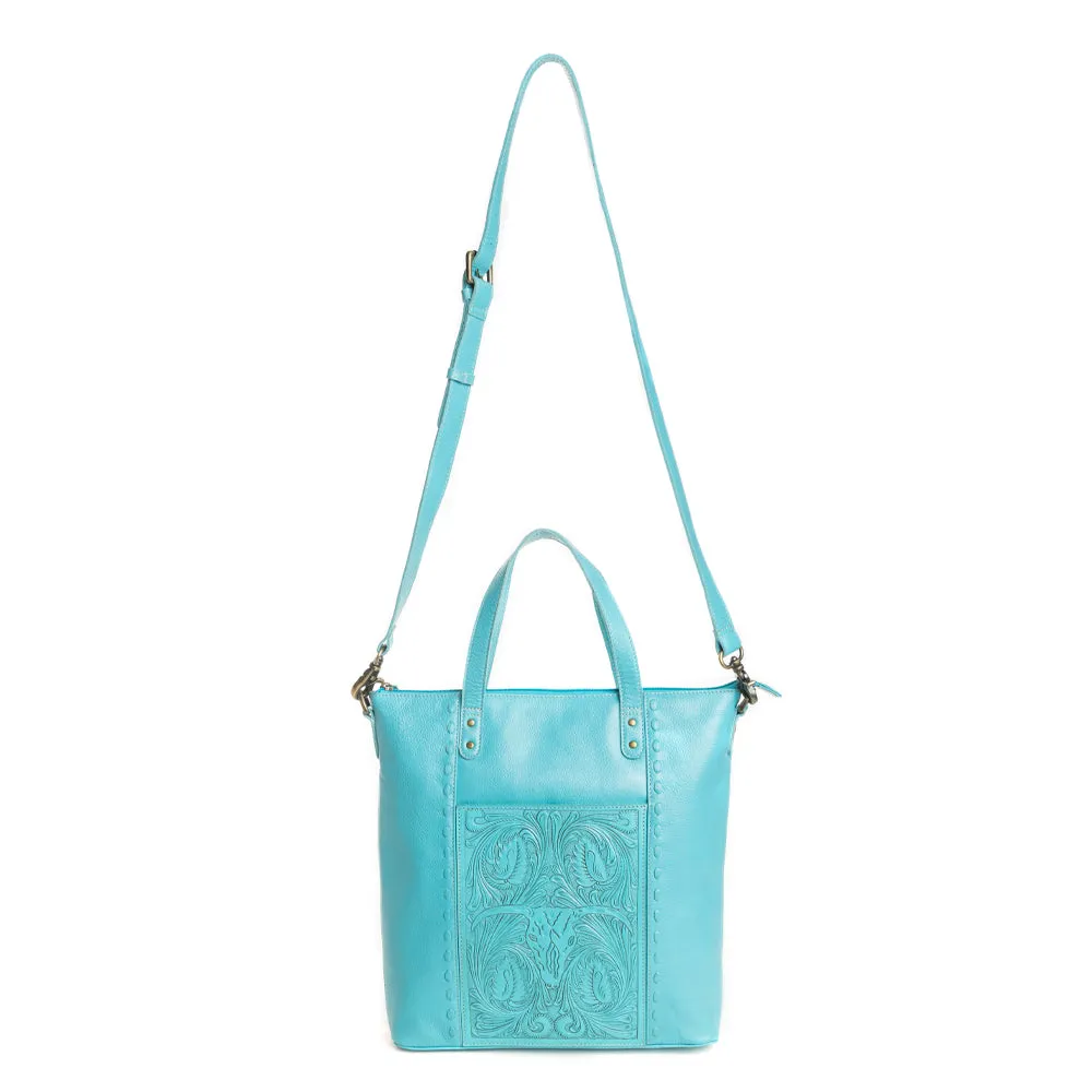 Steerhallow Canyon Shoulder Bag in Turquoise