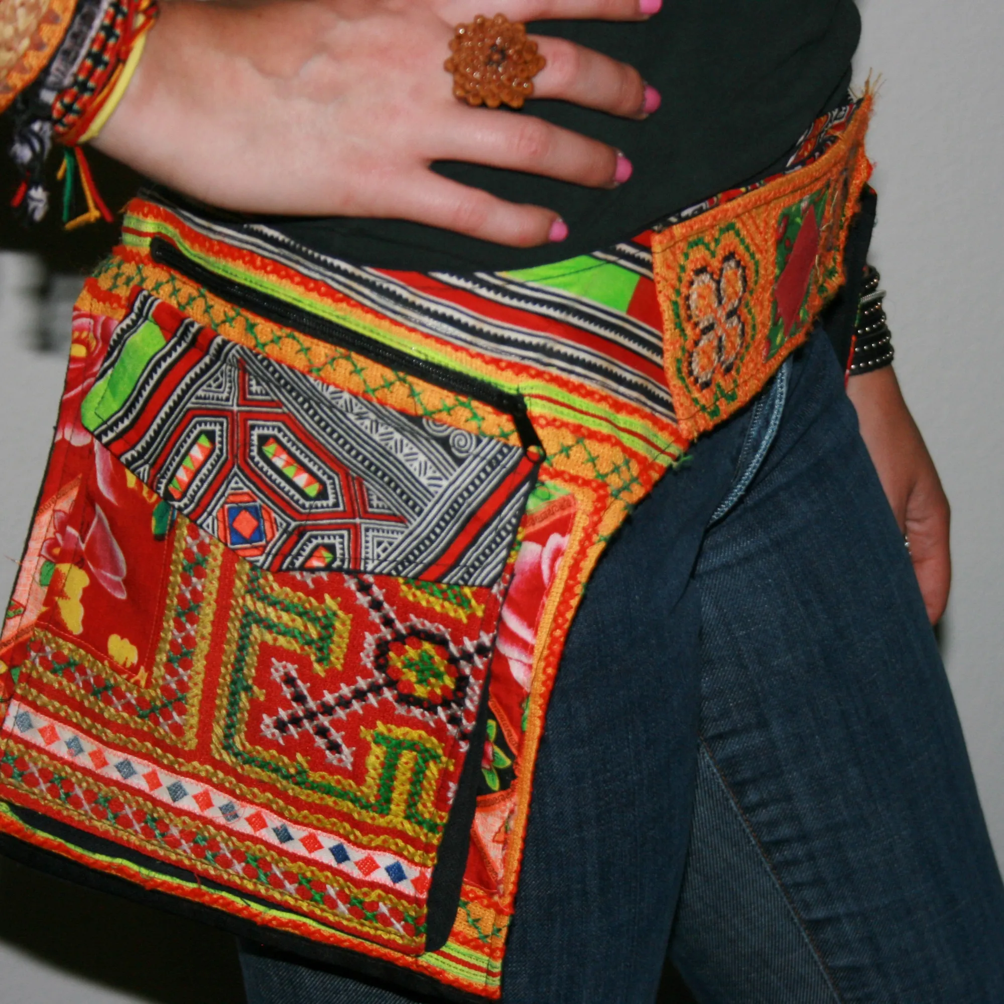 Tribal Hip Belt Pocket Bag