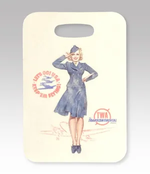 TWA Pin Up Luggage Tag