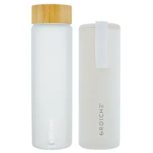 VENICE Eco Friendly Glass Water Bottle with Protective Sleeve - 22.6oz / 670mL