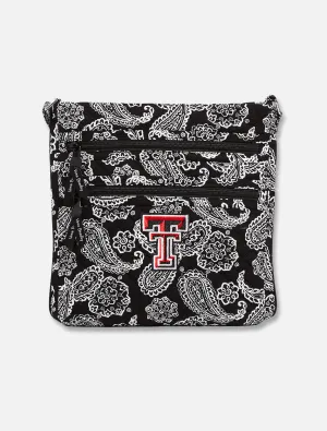 Vera Bradley Texas Tech Red Raiders Paisley Triple Zip Hipster Bag