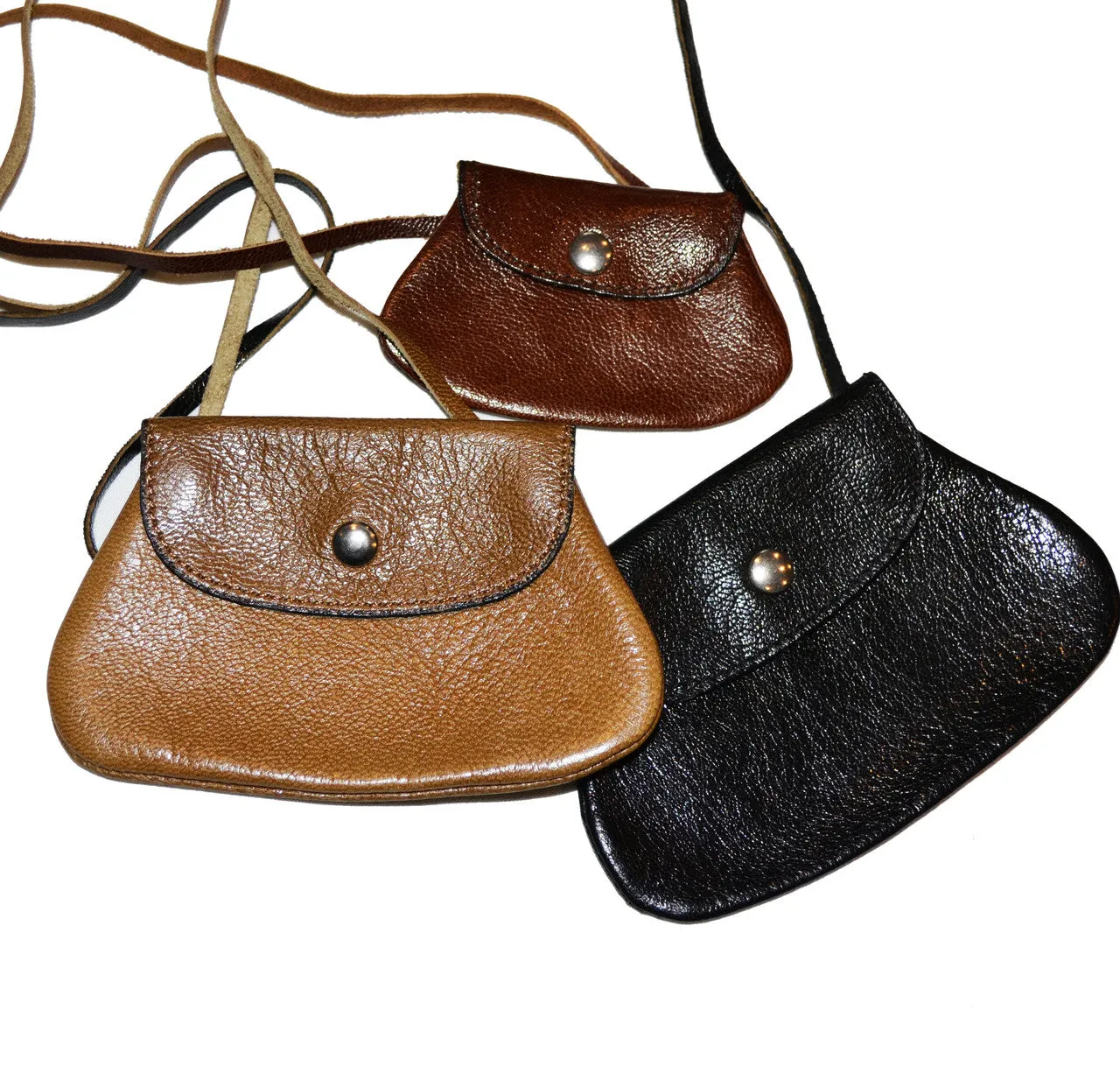 Vintage La Bagagerie 3 leather purses Made in France