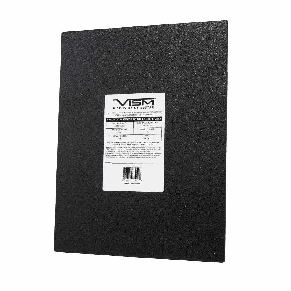 VISM by NcSTAR UHMWPE Ballistic Plate Flat STR's Cut