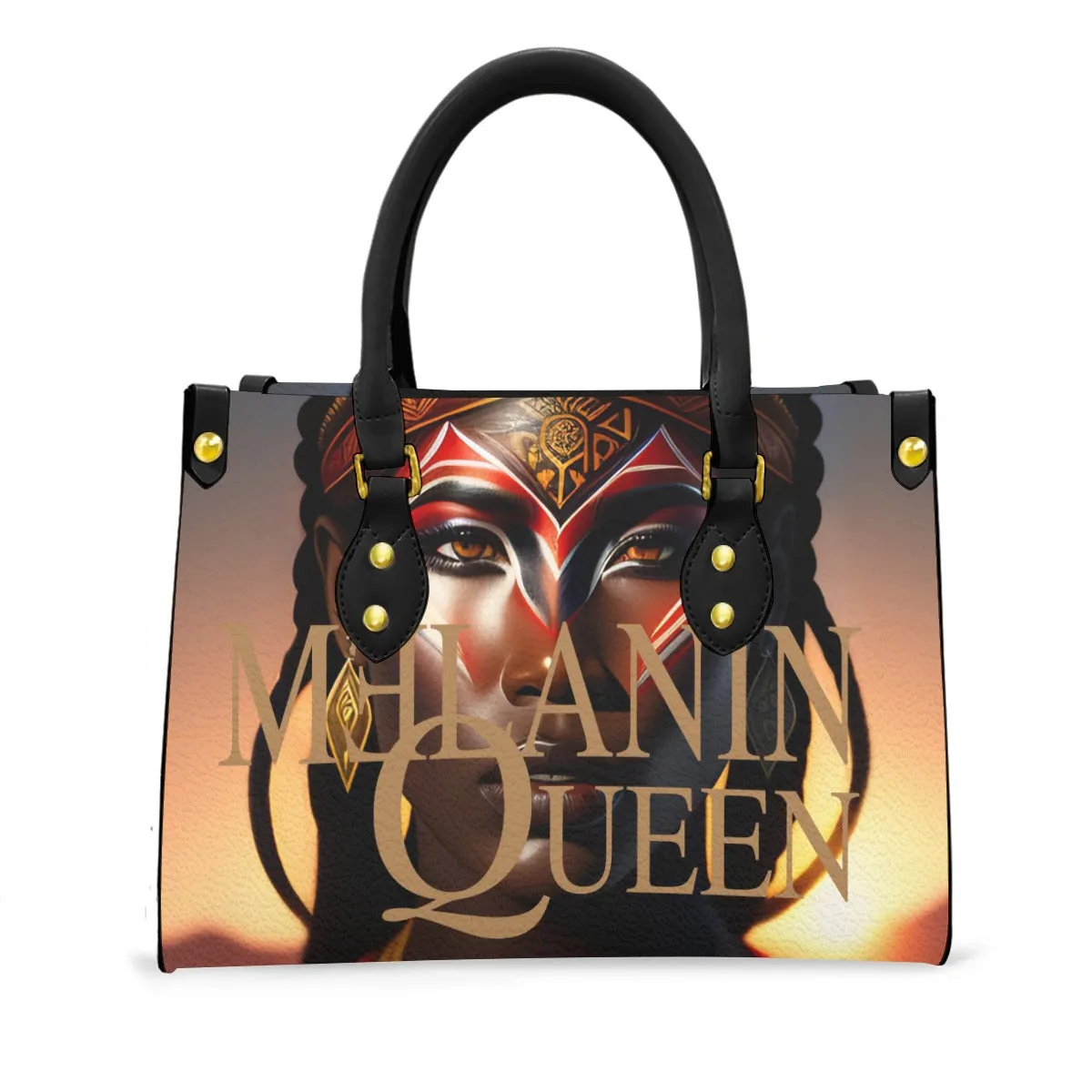 Warrior by Melanin Queen - Women's Tote Bag With Black Handle