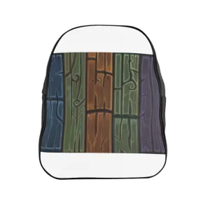 Wooden Planks School Backpack