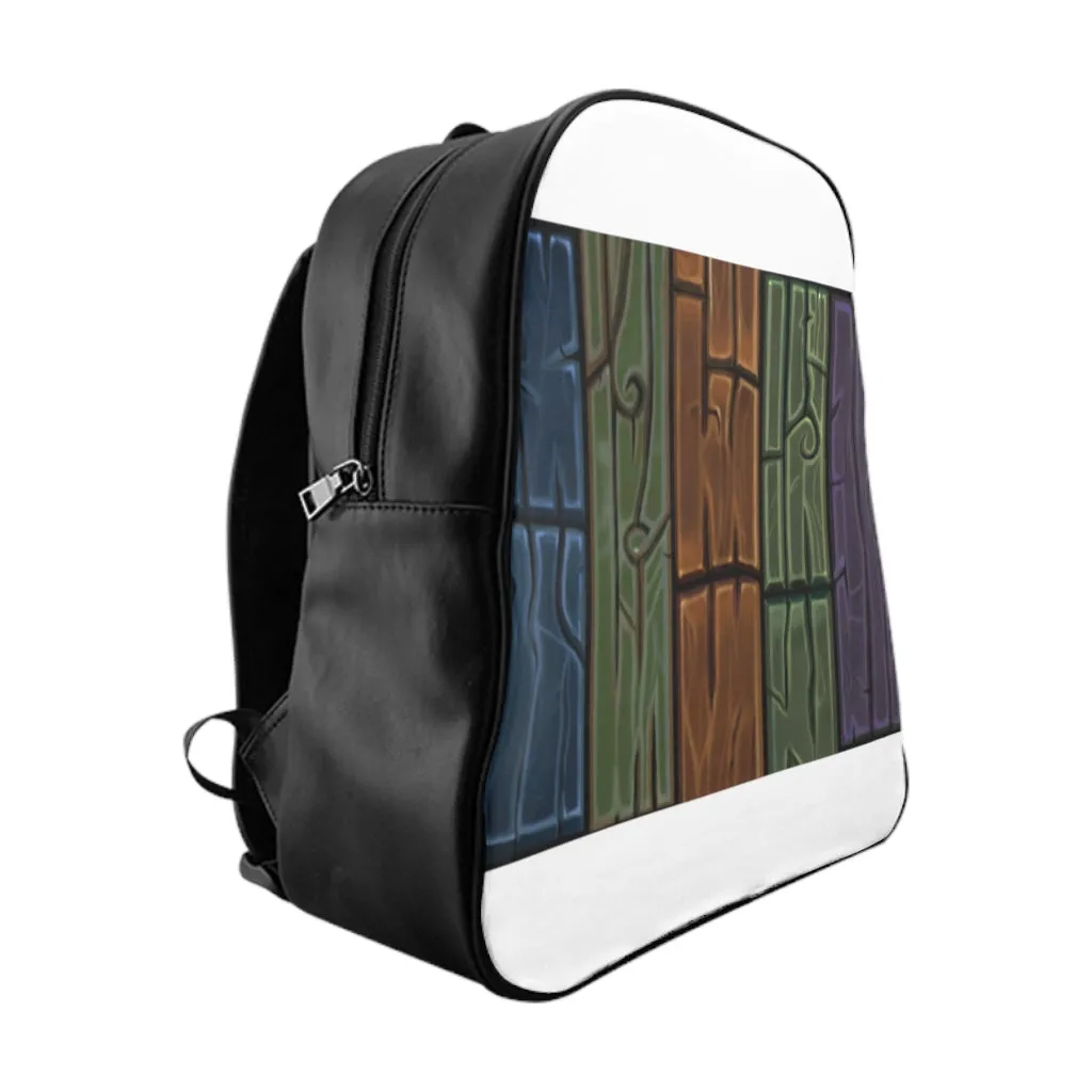 Wooden Planks School Backpack